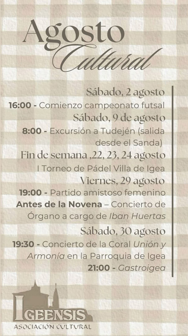 Agosto cultural