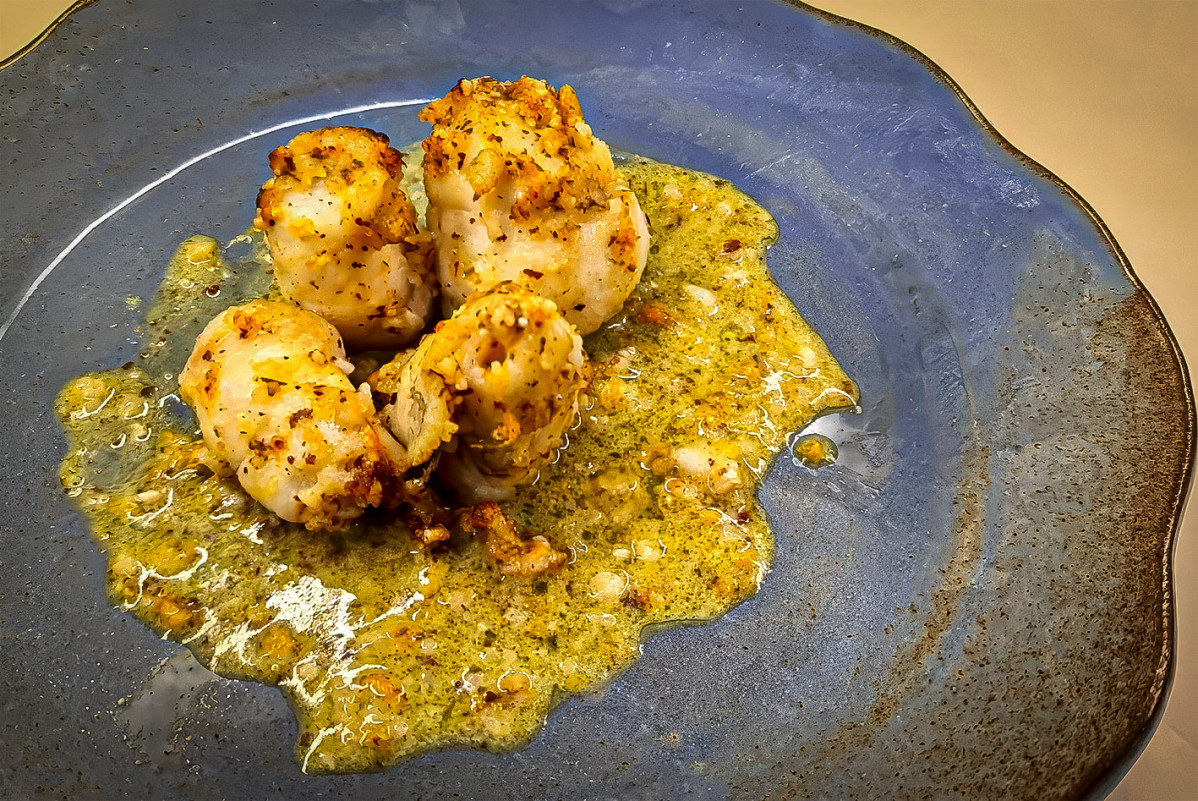 Popietas de Lenguado con Naranja y Almendras