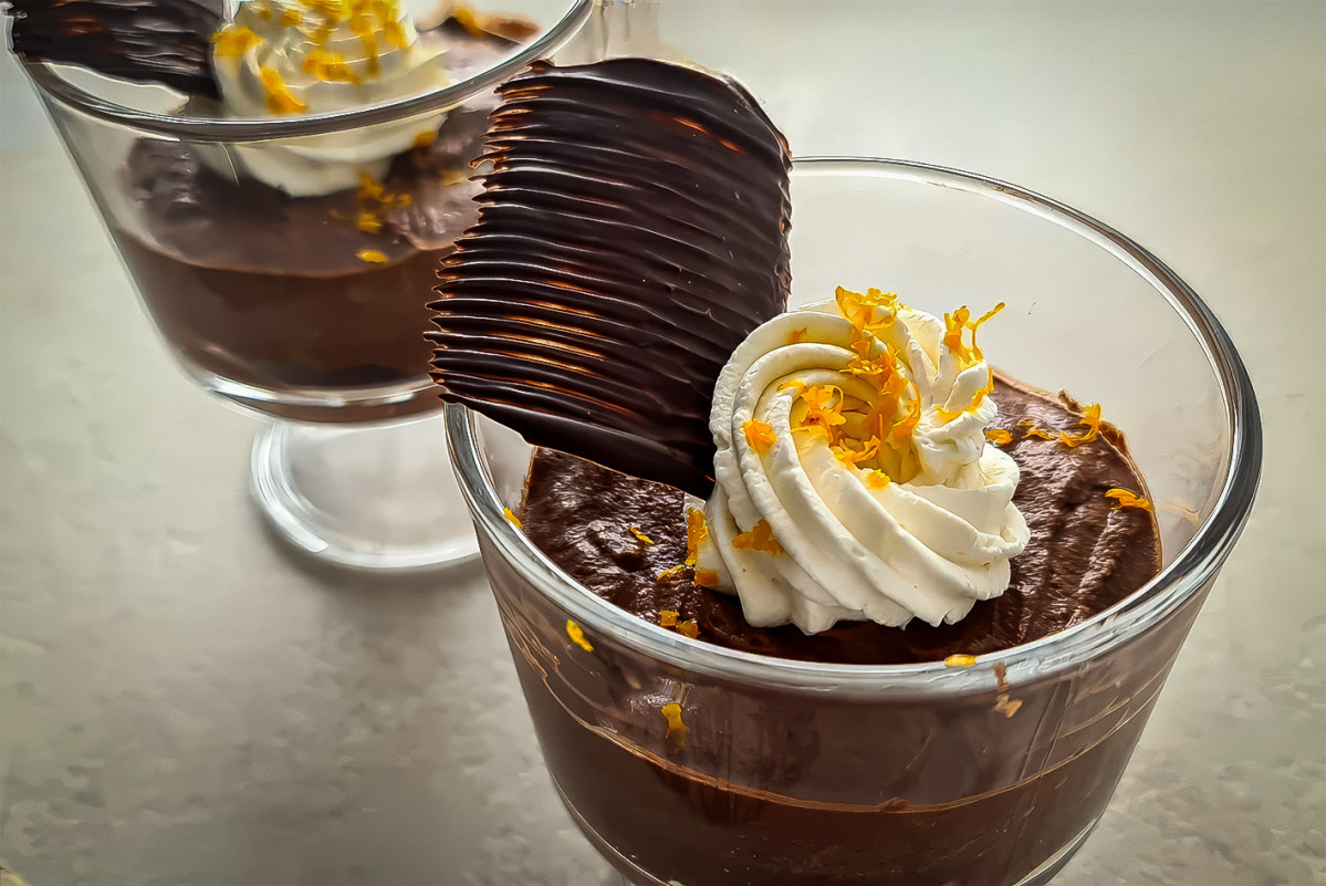 Mousse de Chocolate Negro a la Naranja