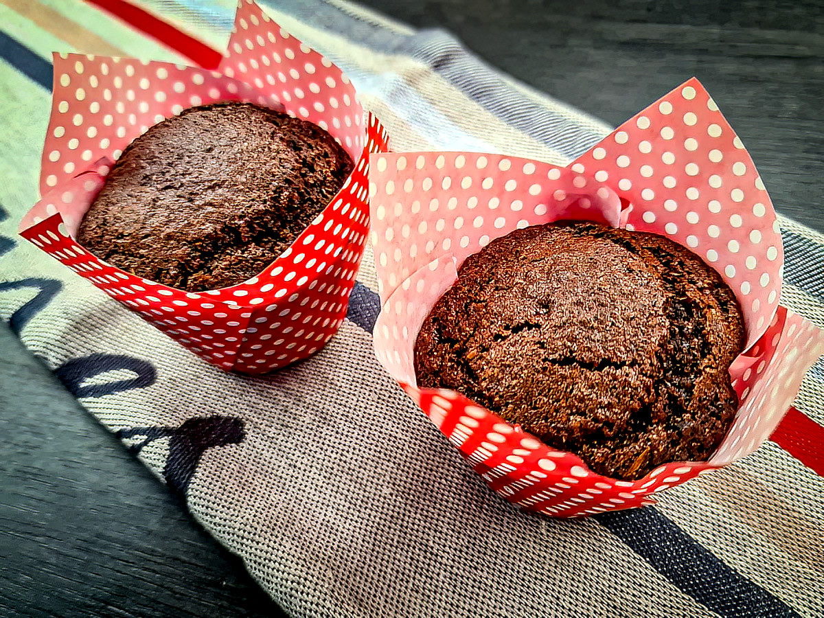 Magdalenas Integrales de Cafu00e9 Chocolate Negro